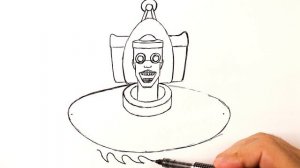 Как нарисовать Скибиди Туалет Пила