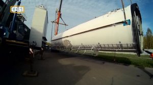 Установка двумя кранами силоса spiromatic