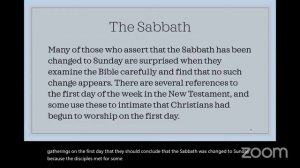 Part 4 The Law/Sabbath