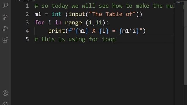 HOW TO CREATE MULTIPLICATION TABLE IN PYTHON || PYTHON PROGRAM #4