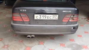 Мерседес 5.5 амг выхлоп.mersebes e5.5 amg