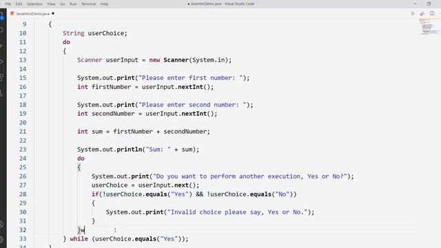 Session44  Java Loops - How to present menu using do while loop in Java - Pashto