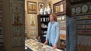 Роспись на керамической плитке. Фартук для кухни «На птичьем дворе»