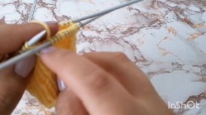 Узор ёлочка для вязания по кругу!