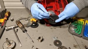 VTECH 6 - How to repair Homelite HLT25CS Trimmer pull starter cord?