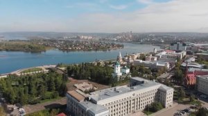 Иркутск с высоты птичьего полета