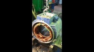Ремонт электродвигателя. 4квт х 1000 оборот. Замена подшипников.