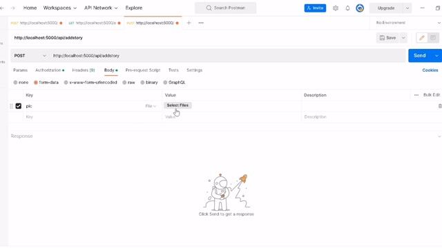 Instagram Clone Using MERN Stack | API Integration - Create and Get User Stories | #42