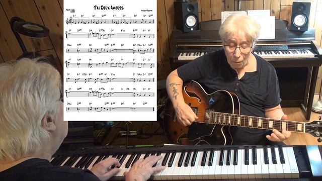 J'ai Deux Amours ( TvdH ) - Jazz guitar & piano cover ( Vincent Scotto ) смотреть онлайн