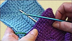 Коврик на 10 петель спицами. Часть 1.