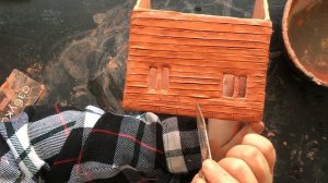 ЛЕПЛЮ ДОМИК ИЗ САМОЗАСТЫВАЮЩЕЙ ГЛИНЫ / МИНИ КОПИЯ ДОМА СВОИМИ РУКАМИ