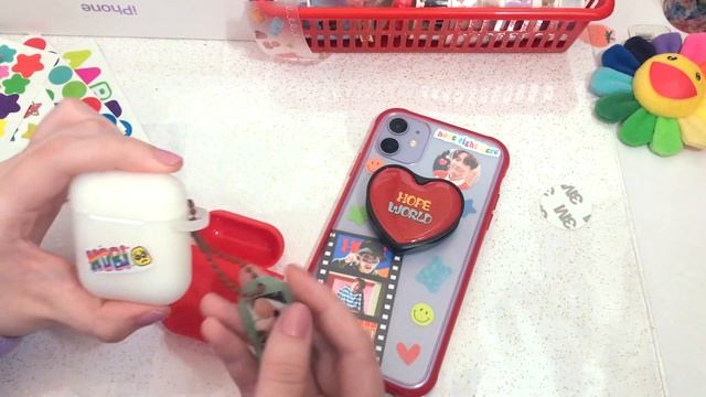 DIY УКРАШАЕМ ТЕЛЕФОН В СТИЛЕ BTS | J-HOPE - HOPE WORLD | decorate my phone & airpods case | k-pop смотреть онлайн