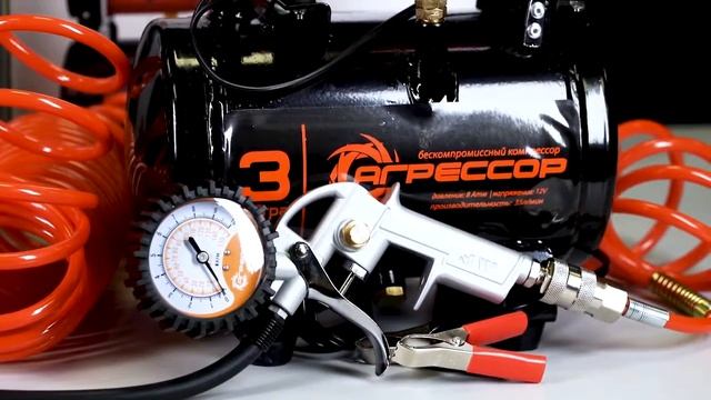Компрессор воздушный АГРЕССОР AGR3LT и AGR6LT смотреть онлайн