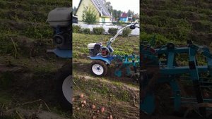 работа картофелекопалки ККМ -1, 2023 г.