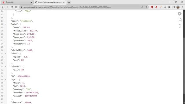 Weather App with JSON and webAPI explained on Thunkable