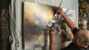 painting 'the Edge' Modern contemporary abstract art Mix Lang How to DEMO