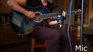 Harley Benton HBO-600 with nylon strings ! Mic & line comparison.