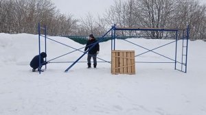 Сборка лесов 2 я секция