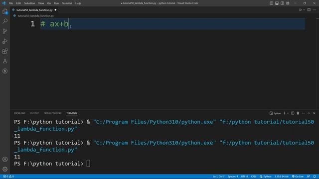 What is lambda function in Python ? lambda function Example | Python Tutorial Part #50