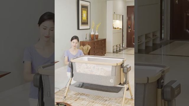 3 In1 Crib electric baby cradle baby bouncer and bedside crib bed with rocking mode