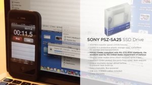 Sony Portable Storage SSD Speed Test (PSZ-SA25)