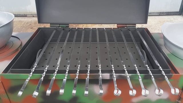 Мангал в камуфляжной расцветке. смотреть онлайн