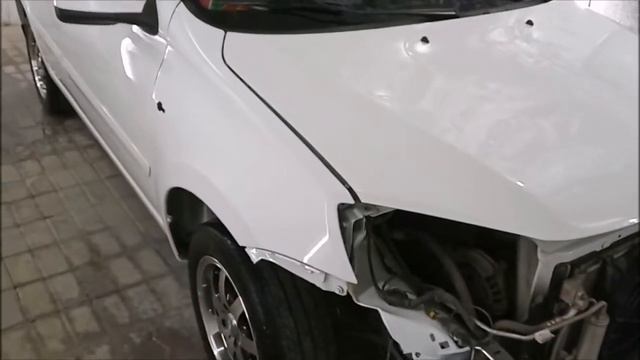 Покраска автомобиля Лада Калина 2. Покраска кузова, покраска ваз. смотреть онлайн