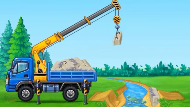 kids make a pool - Learn Construction Equipment for Kids - Gokids смотреть онлайн