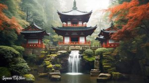 Zen Melodies at the Autumn Temple - Japanese Flute Music Meditation, Healing, Deep Sleep