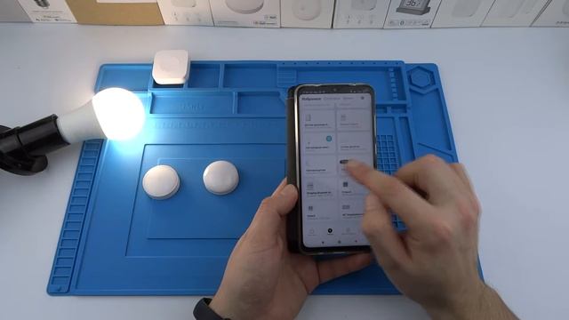 Датчик освещенности Aqara T1 GZCGQ11LM ZigBee 3.0 и беспроводная кнопка Aqara WXKG11LM умного дома