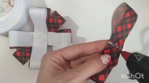 Бантики в клетку под школьную форму. Делаются очень просто #ручнаяработа #мастеркласс #банты