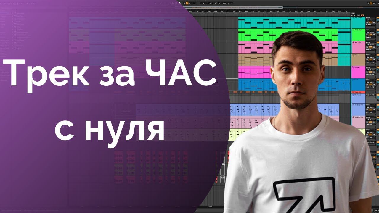 Трек за ЧАС. Melodic techno. Пишем c 0. Создание музыки с нуля в Ableton Live. Музыка для новичков.