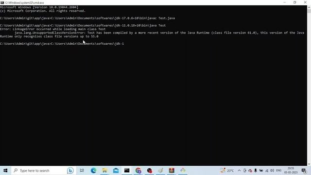 Java.lang.UnsupportedClassVersionError