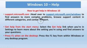 Lecture 6, Windows 10 & Excel 2010