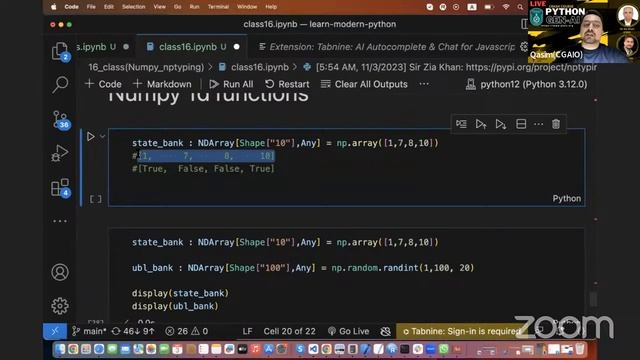 16 Class Python Crash Course | Numpy
