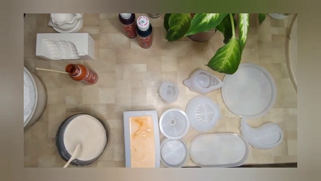 Заливка силиконовых форм раствором из гипса.Скульптурный гипс.Г16.Декор для дома. В технике мрамор. смотреть онлайн