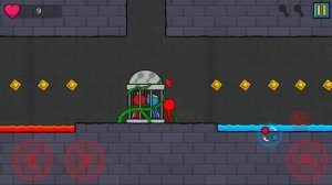 Приключения ОГОНЬ и ВОДА в храме МАГА #12. Мультик ИГРА Fire & Water Stickman Animation Parkour