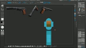 [ZBrush] Module 4 - Character Detailing - 9. ZModeler Time lapse