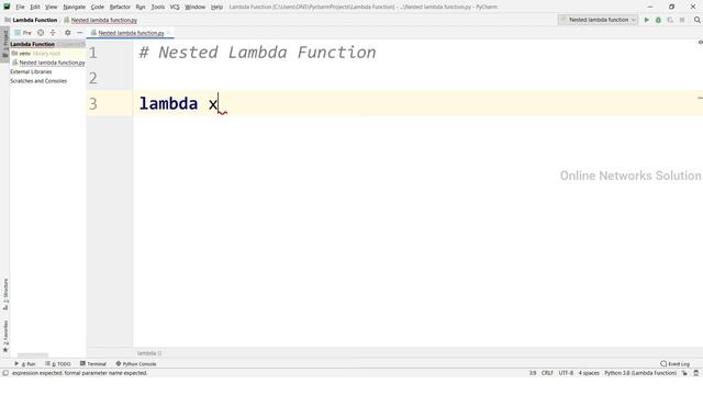 Nested Lambda Function in Python || Tutorial - 46 || Python Tutorial