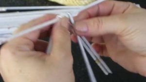 ▬► Плоское плетение из газет