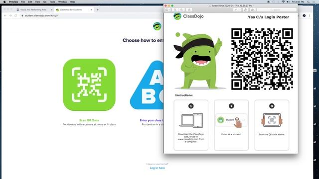 Class Dojo student login with QR Code смотреть онлайн