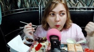 АСМР Roll hub ? ИТИНГ роллов ? ОБЗОР ДОСТАВКИ ? Мое похудение + история подписчицы ♥♥♥ ASMR шепот