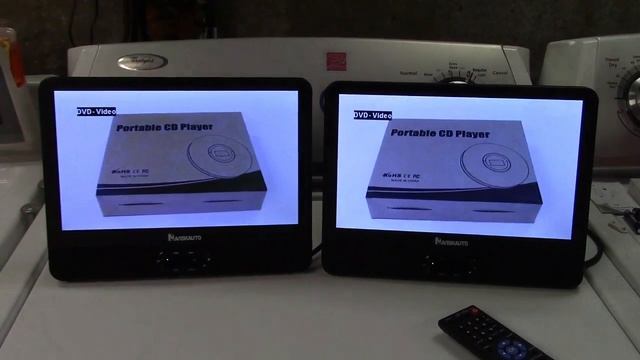 NAVISKAUTO 12" Dual Screen Portable DVD Player Review смотреть онлайн