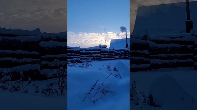 Приехал в глухую деревню был лютый мороз