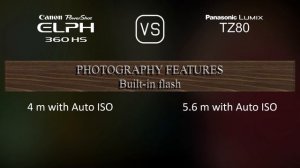 Canon PowerShot ELPH 360 HS vs. Panasonic Lumix TZ80: A Comparison of Specifications