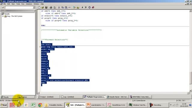 7. Automatic Variable Selection in SAS for Multiple Regression смотреть онлайн