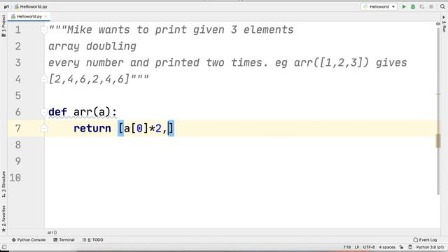 Python Practice Series 56  | Beginners | Level 1 | Array | Doubling Elements Two Times | Tutorials