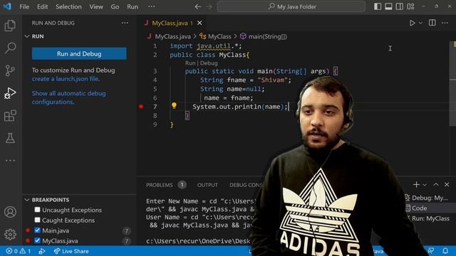 How to Run and Debug Java Program in Visual Studio Code