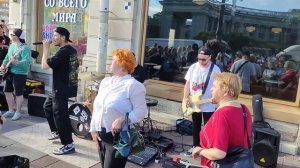 Ярослав Евдокимов - Фантазер! Уличные музыканты, кавер группа Айдахо вернулась на Невский проспект!