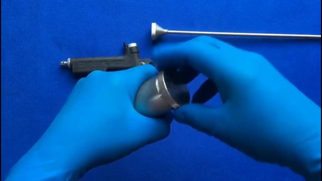 Устройство для распыления порошкообразных лекарственных веществ (плевродез). Сборка/разборка.